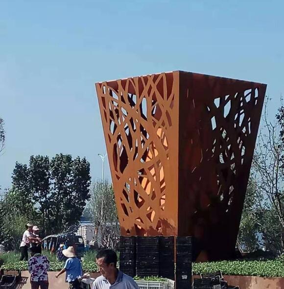环翠耐候钢板雕塑